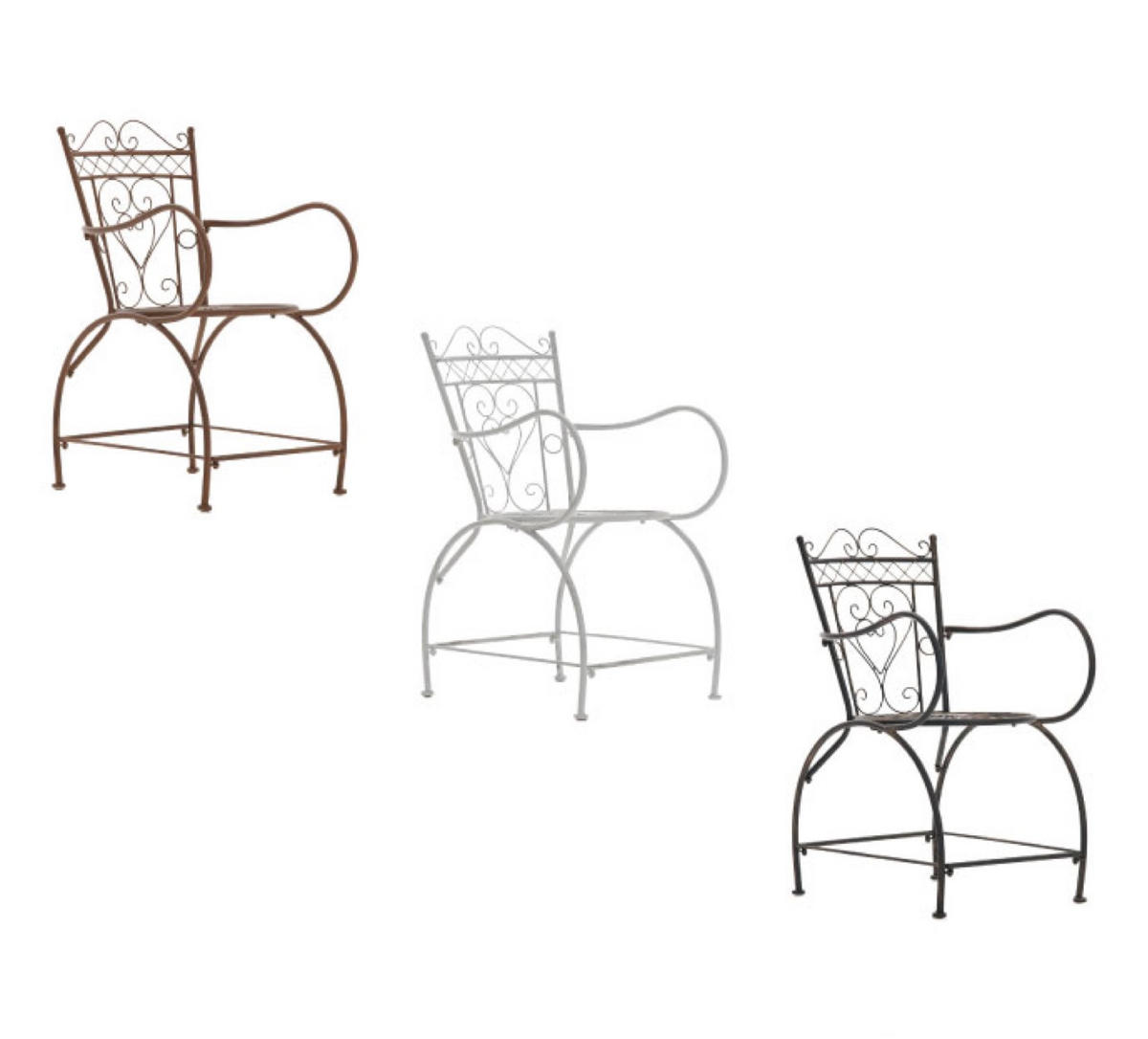 GARTENSTUHL Sheen bronze - Braun, Metall (48/60/88cm) - TPFGarden
