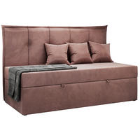 BOXBETT BANCO 90/200 Rosa Velvet hydrophob - H3 - Rosa, Holz/Textil (90/200cm) - MKS