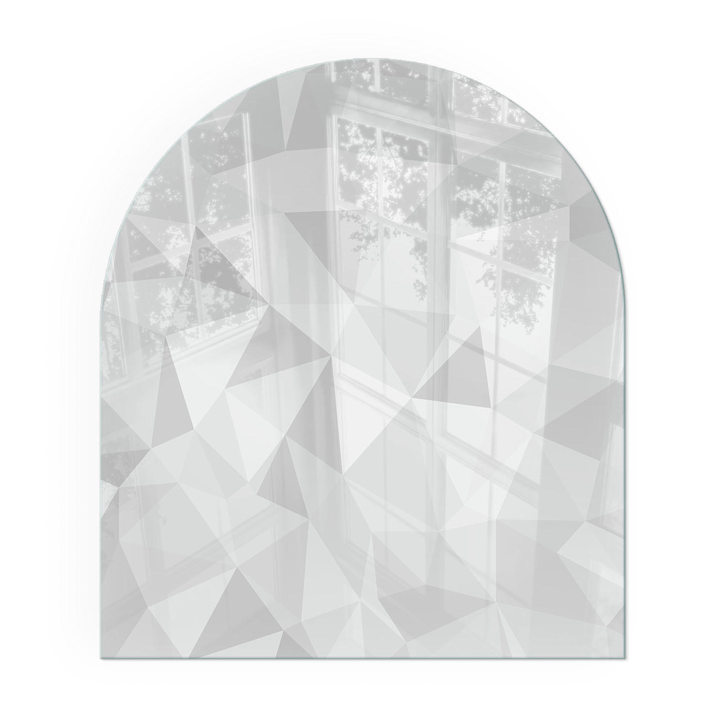 GLASPLATTE für Kamin 80x70 cm - Grau, Glas (80/70/0.4cm) - TULUP