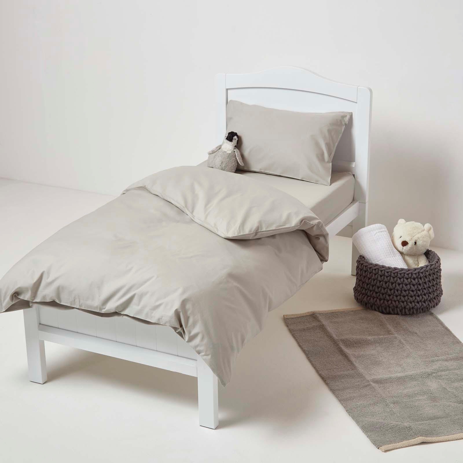 BABY-SPANNBETTLAKEN 2er-Set, Ägyptische Baumwolle, 60/120 cm - Grau, Textil (60/120cm) - Homescapes