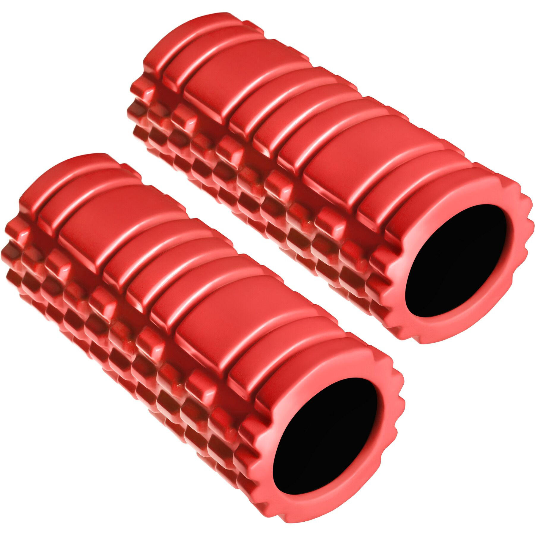 tectake Faszienrolle Rot 14.5x14.5x33.5 cm