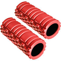 FASZIENROLLE ,leichte Reinigung, 335 x 145 mm,rot - Rot, Kunststoff (14.5/14.5/33.5cm) - tectake