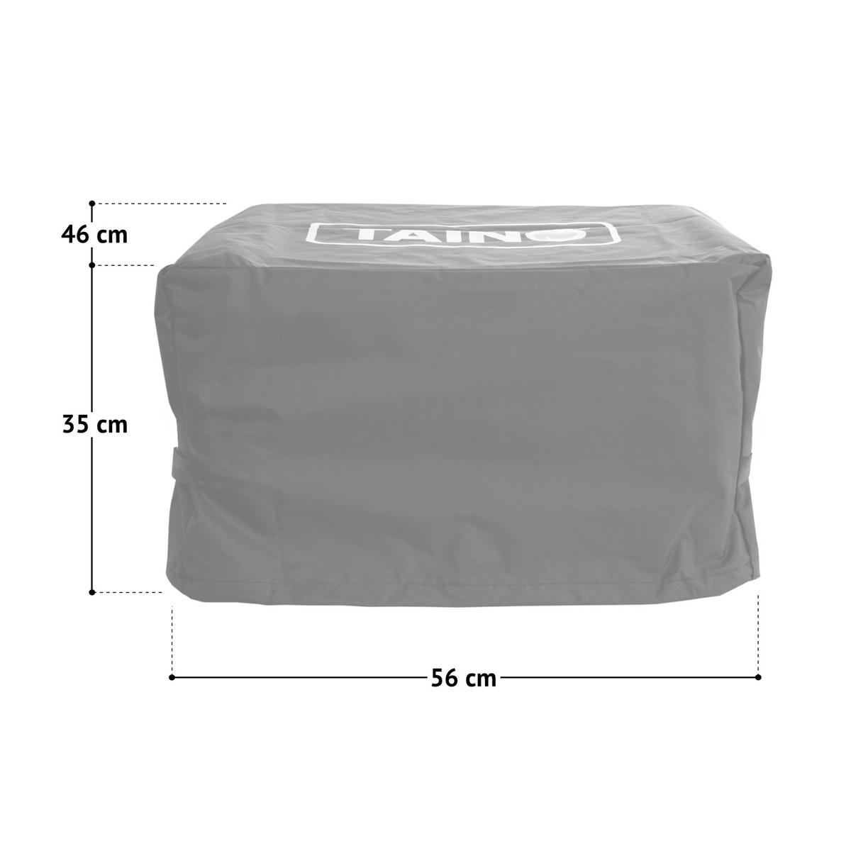 ABDECKHAUBE PLATINUM COMPACT & KENAI - Schwarz, Textil (56/35/46cm) - TAINO