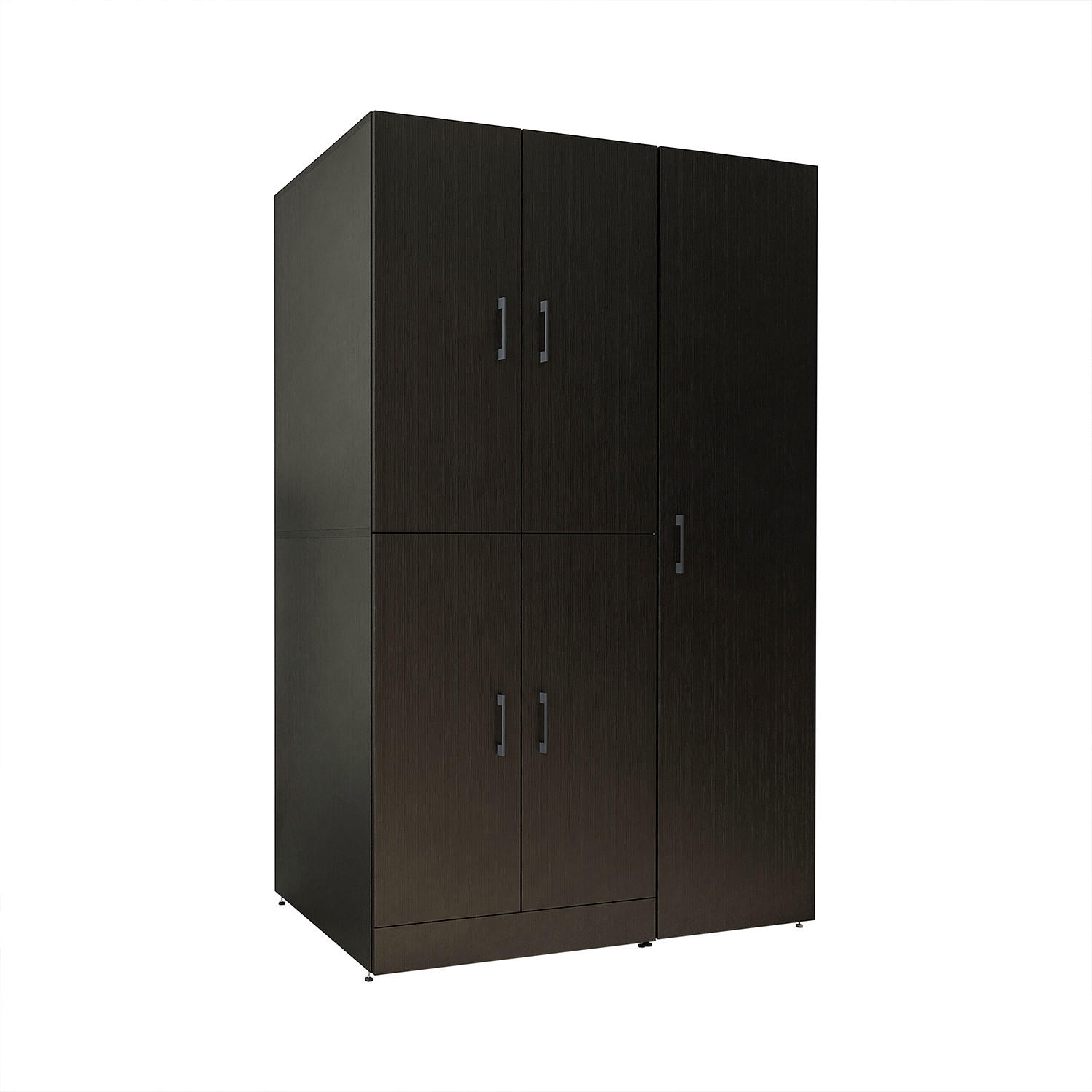 WASCHMASCHINENSCHRANK DORA-II 115cm Breit, 186cm Hoch - Schwarz, Holzwerkstoff (115/186/73.8cm)