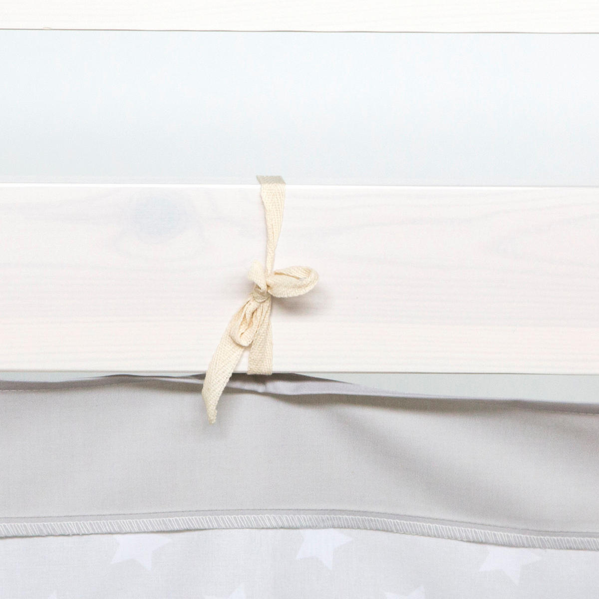 VORHANG für Hochbett Sterne - Grau, Textil (196/86/1cm) - Homestyle4u