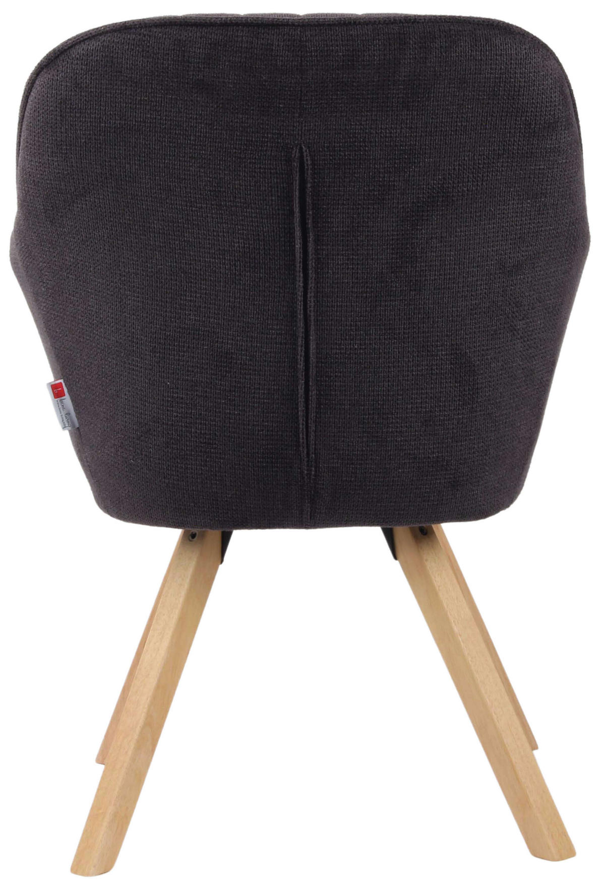 ESSZIMMERSTÜHLE Matera 2er-Set - Dunkelgrau/Naturfarben, Naturmaterialien/Textil (59/84/61cm) - Mr. Deko