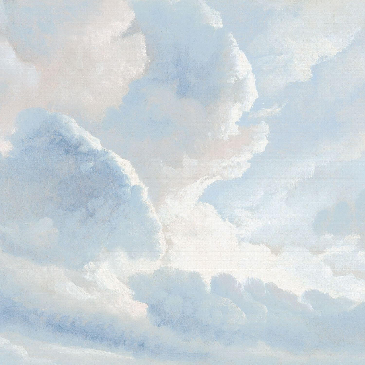 FOTOTAPETE Wolken 318 x 280 cm - Blau, Papier (318/280cm) - Sanders & Sanders