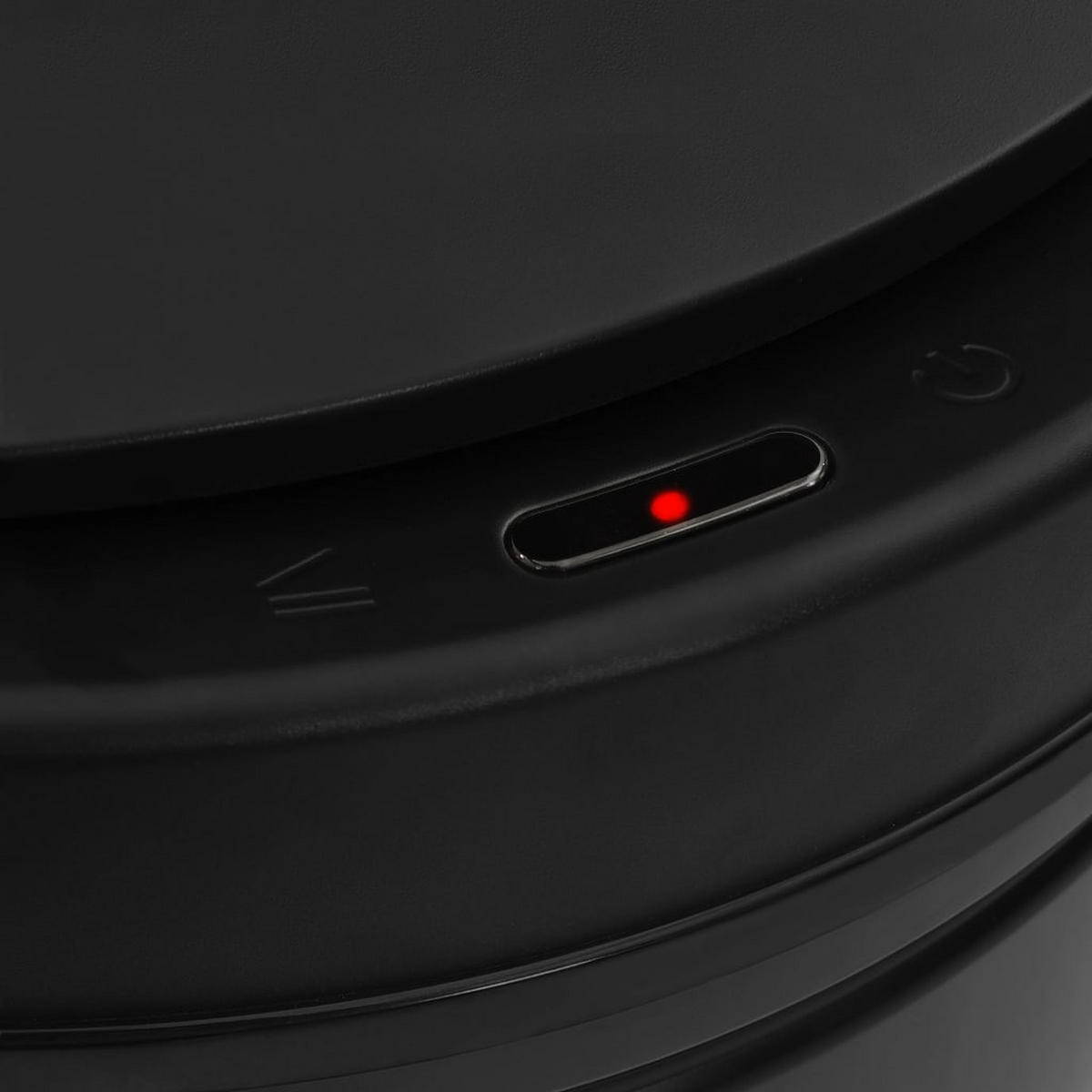 MÜLLEIMER mit Sensor 60L Schwarz Abfalleimer Automatik - Schwarz, Metall (36/66/36cm) - DELUKE