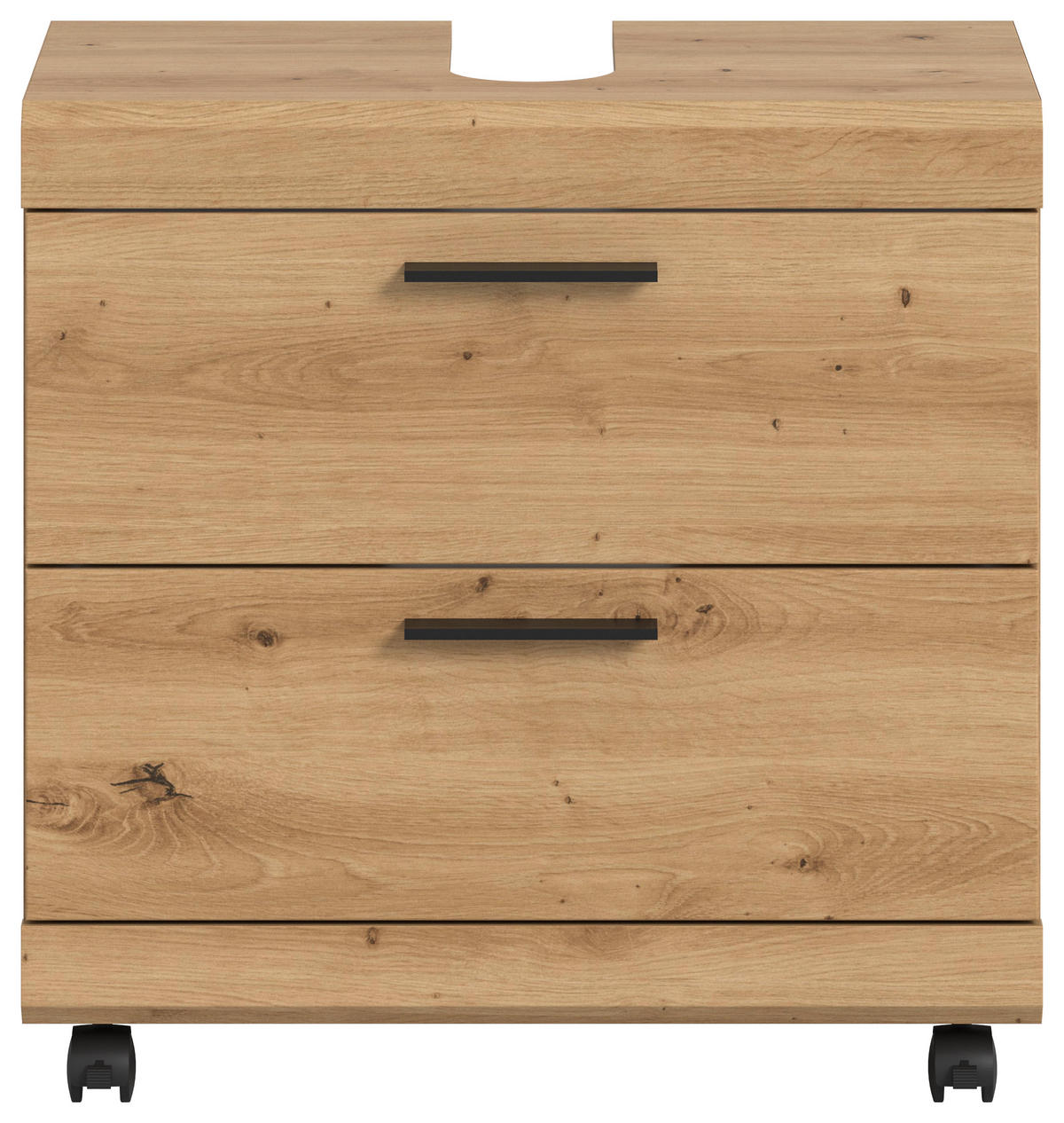 WASCHBECKENUNTERSCHRANK auf Rollen SCOUT (B/H/T: ca. 60/60/34 cm) in Artisan Eiche Nachbildung/Artisan Eiche Nachbildung - Eiche Artisan, Holzwerkstoff (60/60/34cm)