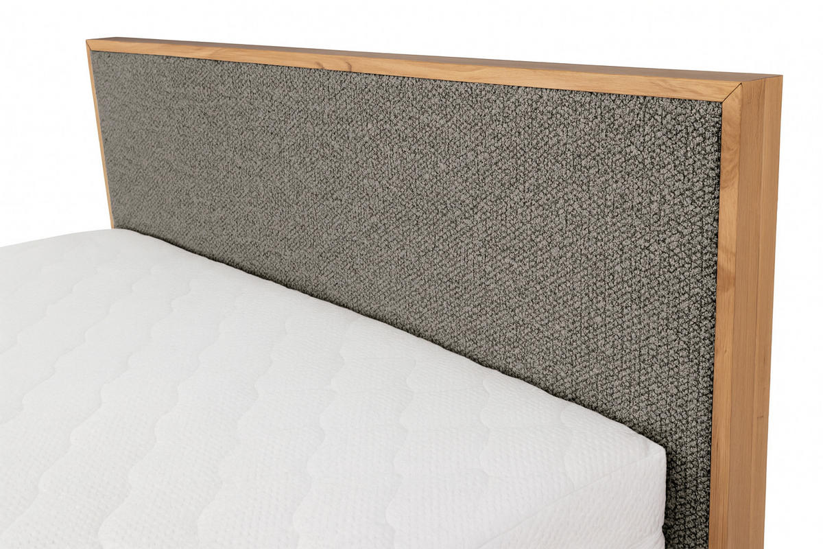 POLSTERBETT mit Matratze PRATO, Taupe, 140x200 cm - Taupe, Textil (140/200cm) - KS Home Concept