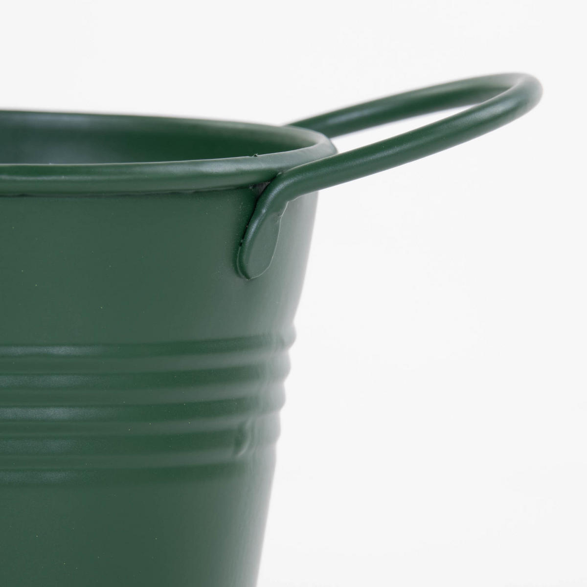 BLUMENTOPF Lingo 20/8,5/9,5 cm - Dunkelgrün, Metall (9.5cm)