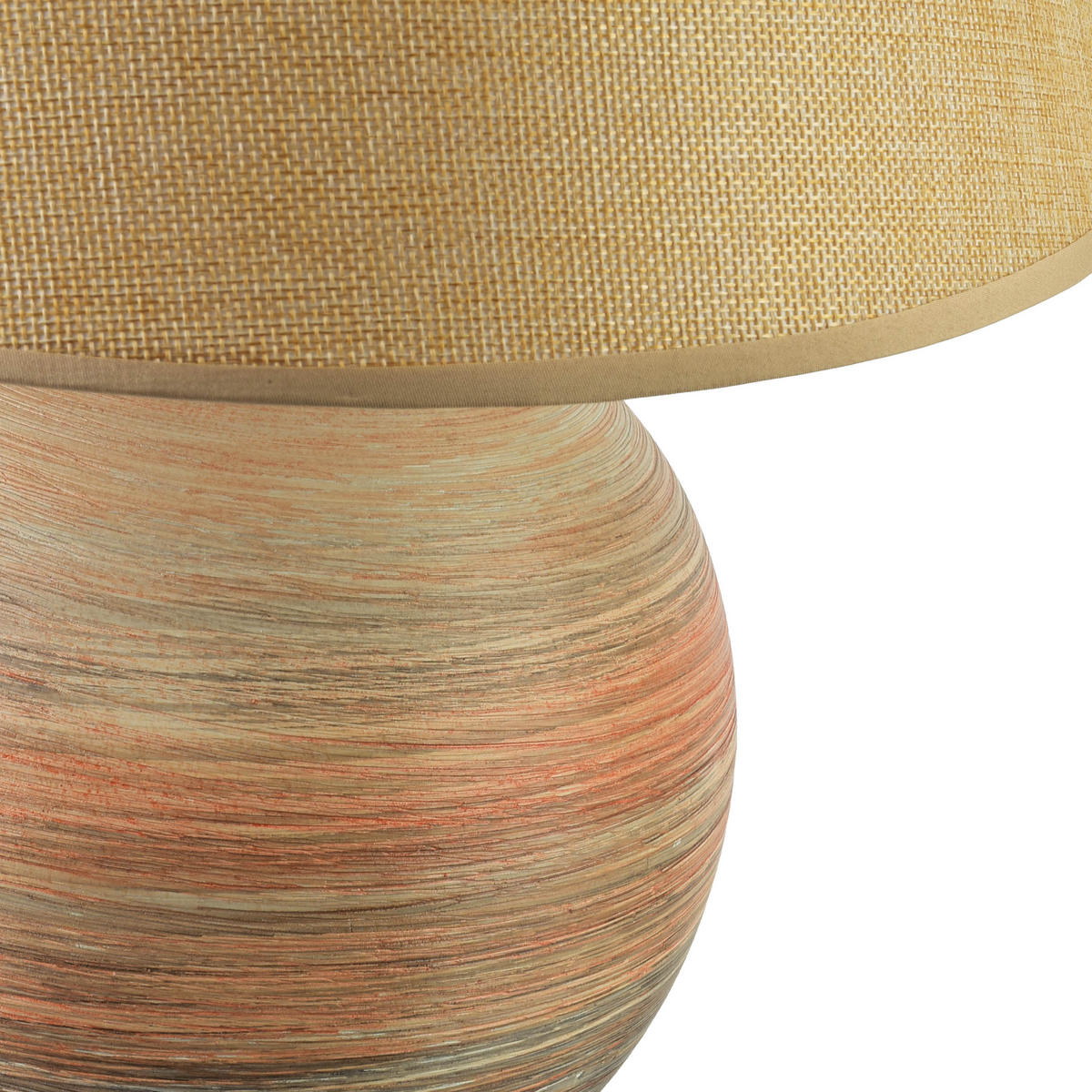 TISCHLAMPE Leti Grau 12/17/26 cm Keramik - Beige, Keramik (12/17/26cm) - Mondex