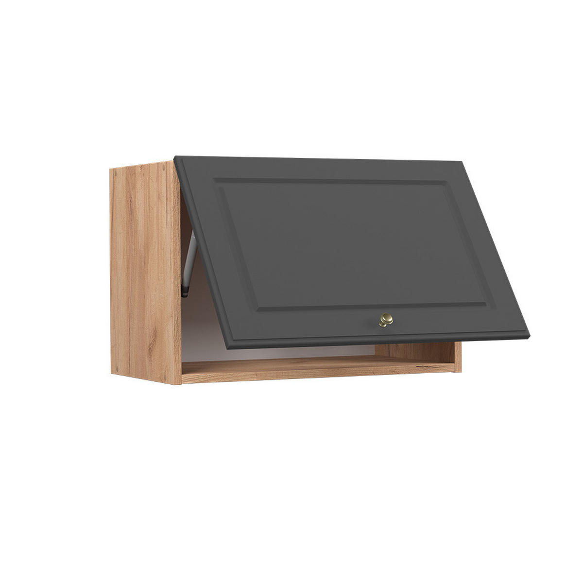 HÄNGESCHRANK Fame-Line Anthrazit-Gold 60 cm Flach - Honigeiche/Anthrazit, Holzwerkstoff (60/40/34.1cm) - Vicco