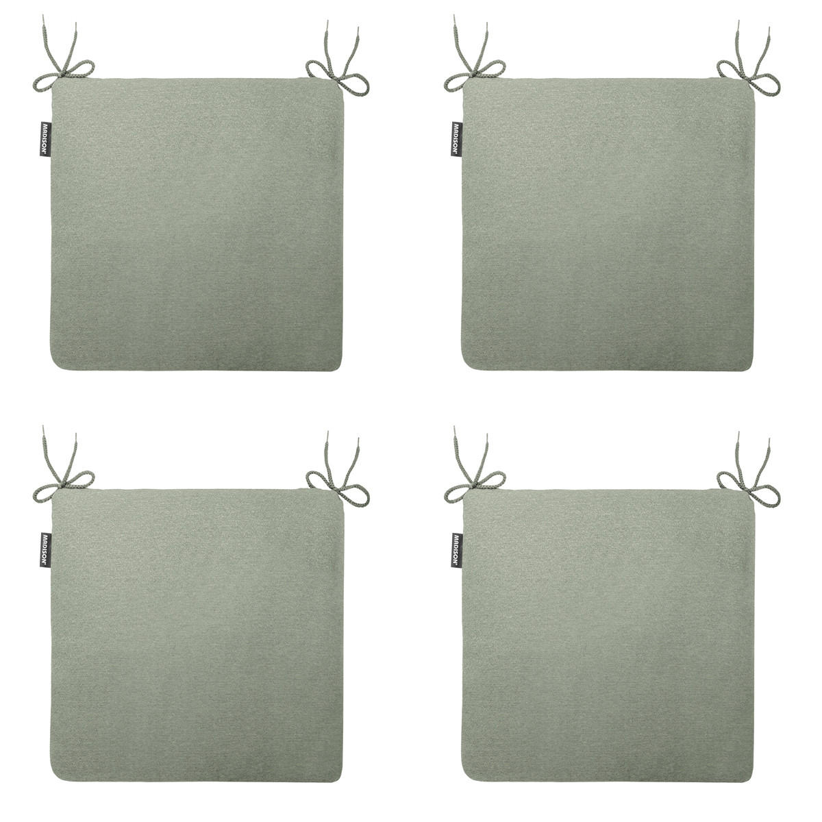 SITZKISSEN Neapel 40/40 cm 4er-Set - Grün, Textil (40/4/40cm) - Madison