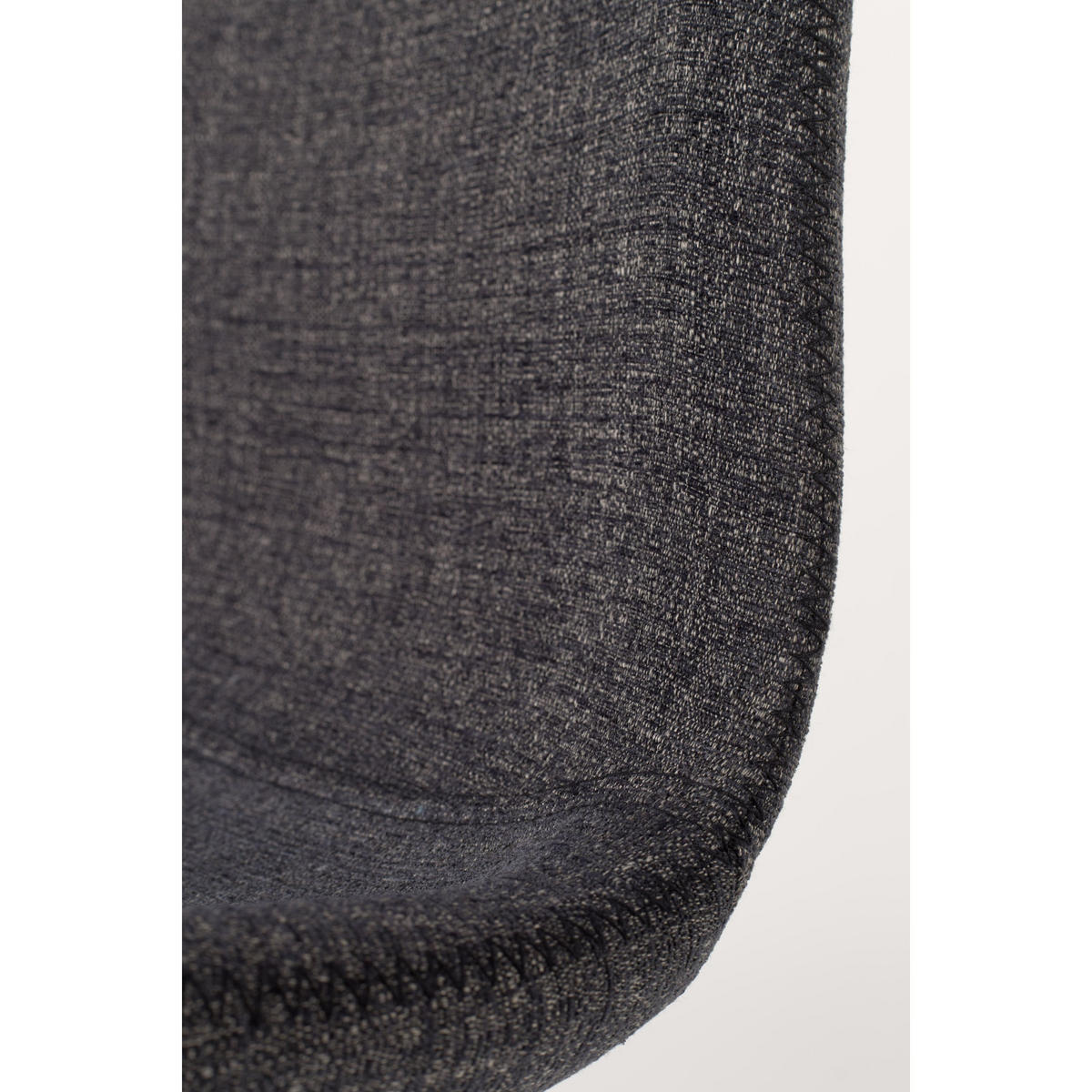 ESSZIMMERSTUHL Lester Sitzfläche Anthrazit - 2 er Set - Grau, Textil (50/80.5/55cm) - Housecraft Living