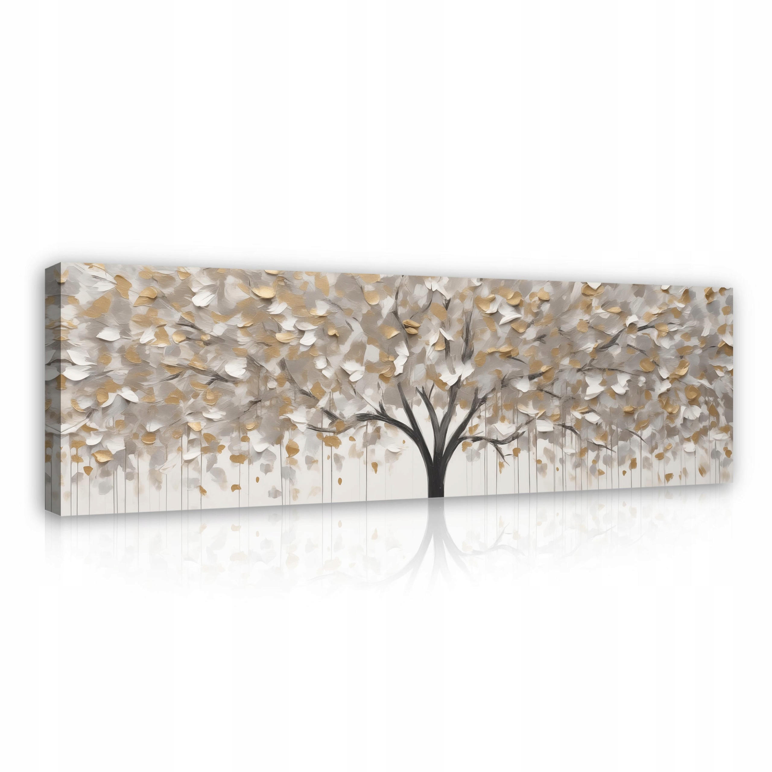 BILDER Abstrakt Baum Modern Wohnzimmer 145x45 - Multicolor, Holzwerkstoff (145/45cm) - Wallarena