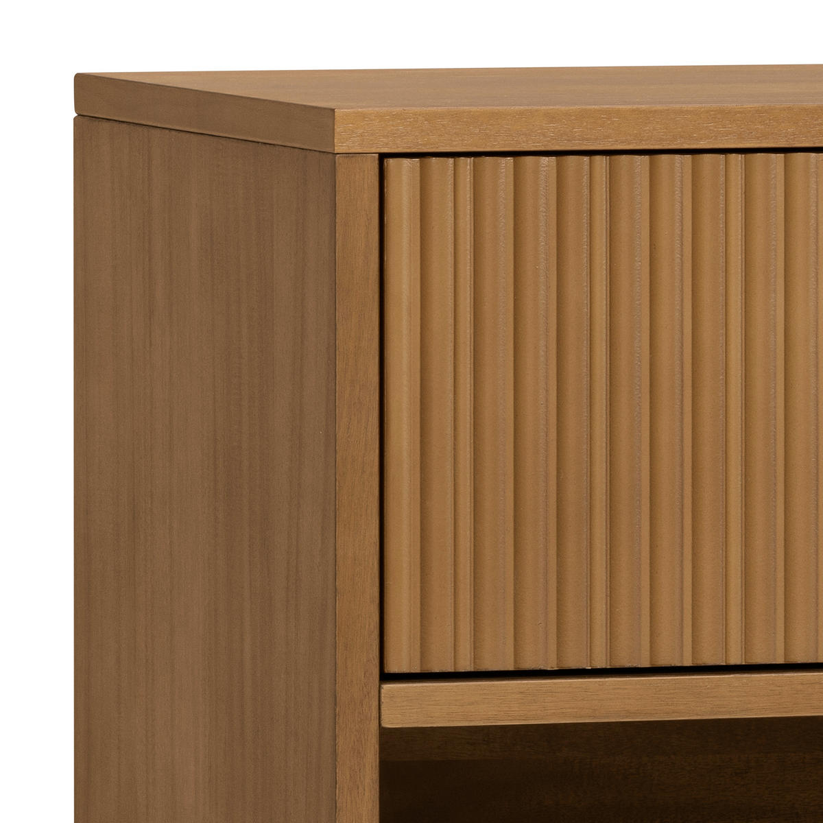 NACHTTISCH, Push-Open Schublade, 51cm, Braun - Braun, Holz (51/61/41cm) - Teamson Home