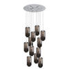 GALERIELEUCHTE Velo 12-flammig Rauch Ø 18cm - Anthrazit/Weiß, Glas (18/18/33cm) - s.luce