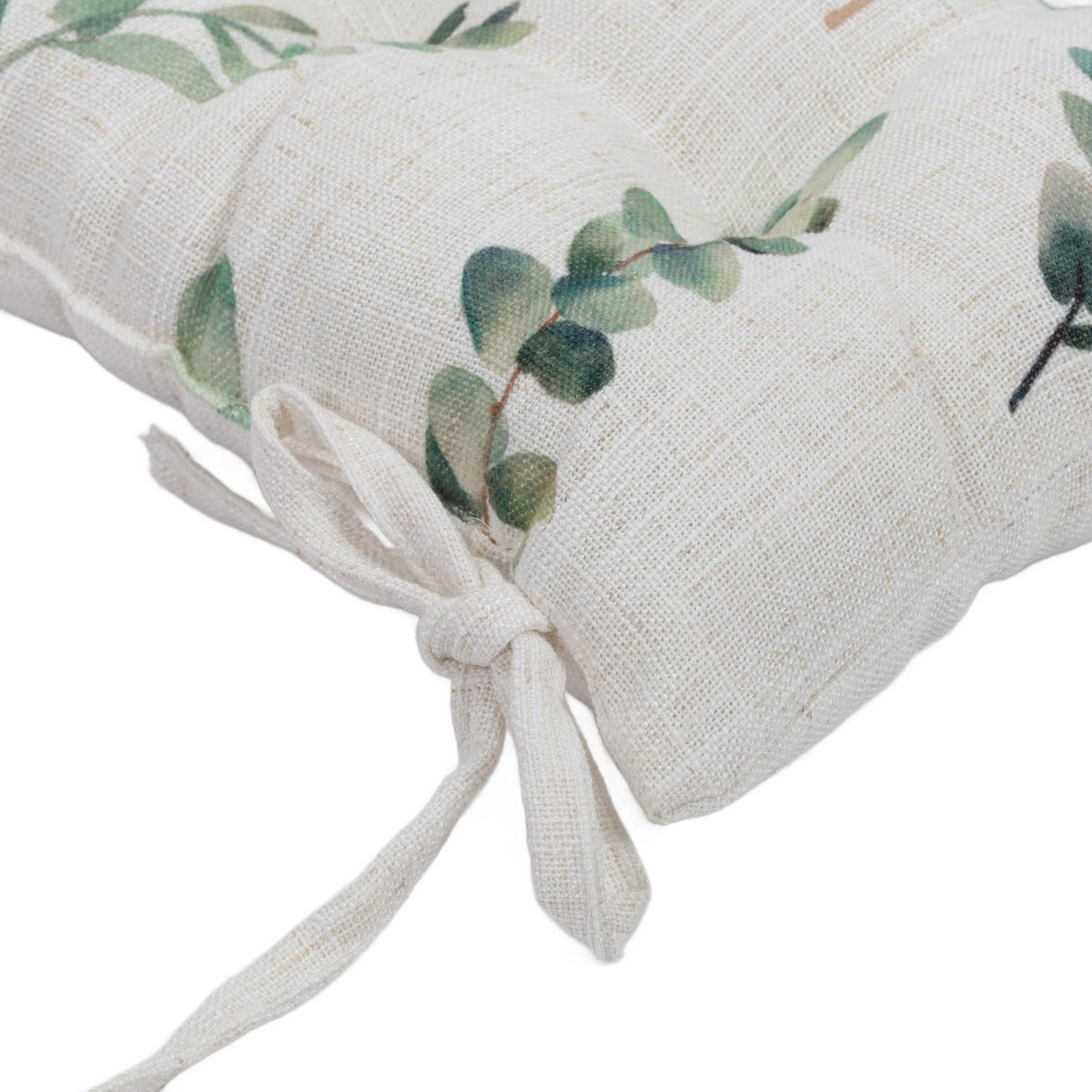 STUHLKISSEN mit Pflanzenmuster Mehrfarben 40/40 cm - Multicolor, Textil (40/40cm) - Home Styling Collection