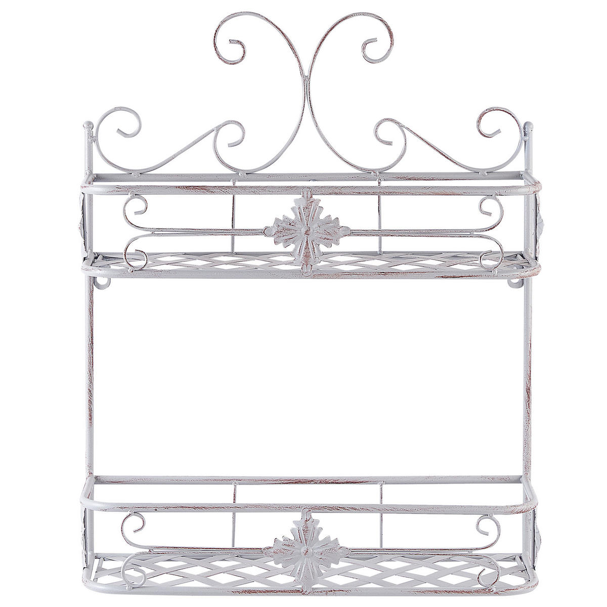 WANDREGAL Grau Marayes - Grau, Metall (42/52/14cm) - Beliani