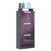 SCHUHSCHRANK Space Brombeer Hochglanz - Brombeere, Holzwerkstoff (46/128/23cm) - Vladon