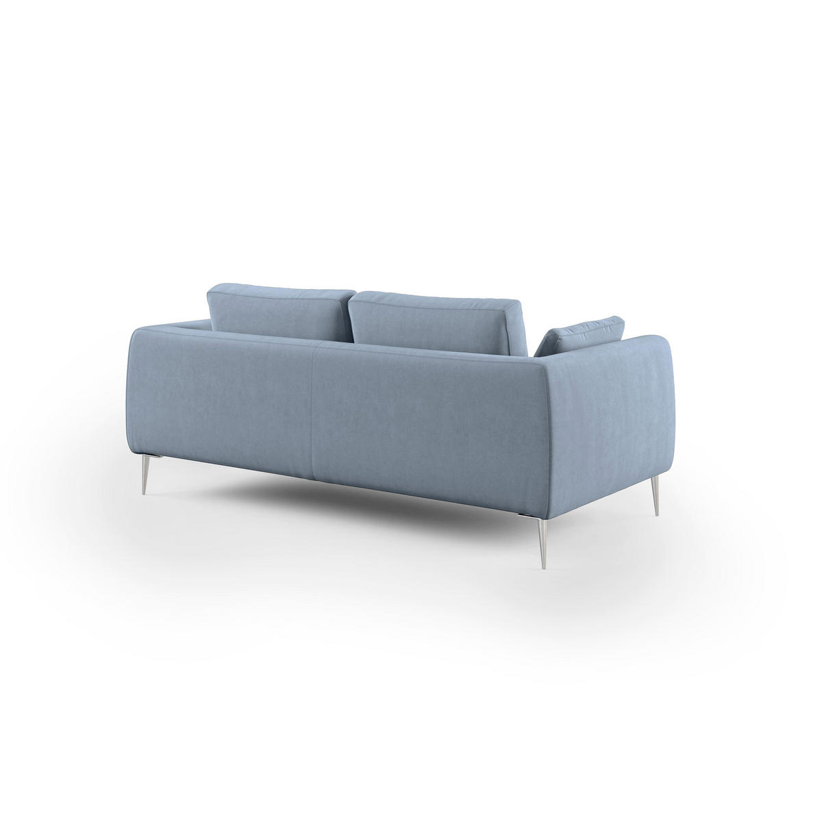 LINEARSOFA Plano - Hellblau, Textil (216/86/102cm) - Divani.store