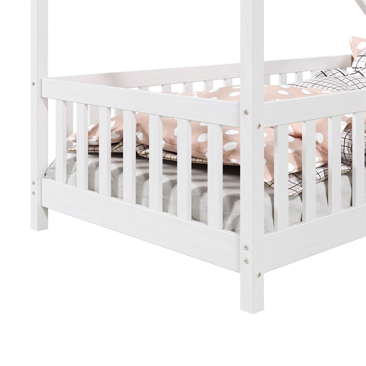 HAUSBETT CORA 90X200 CM - Weiß, Holz (96/158/206cm) - IDIMEX