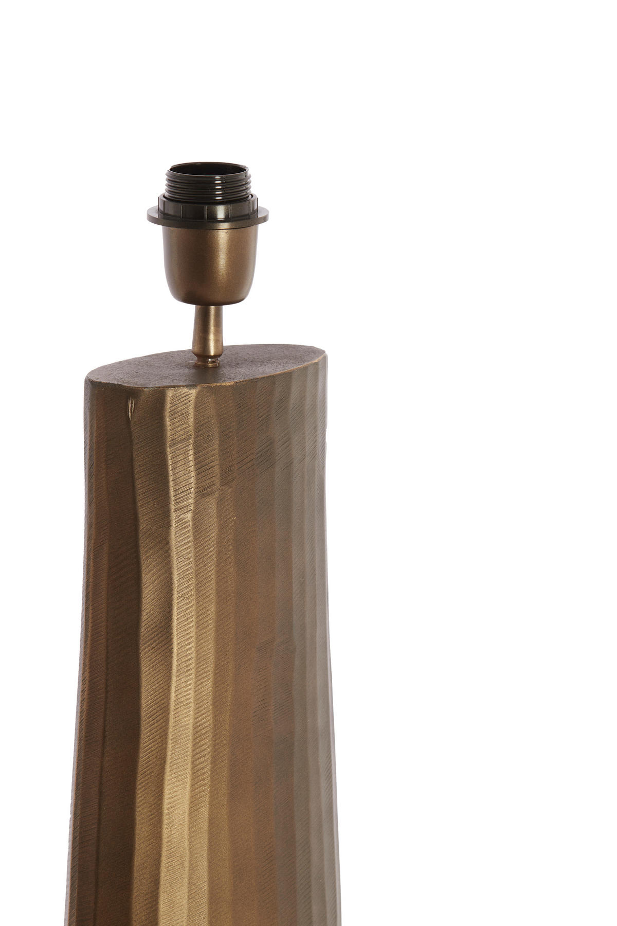 STEHLAMPE Mijas Braun 27.5/14/144 cm - Braun, Metall (27.5/14/144cm) - Light & Living