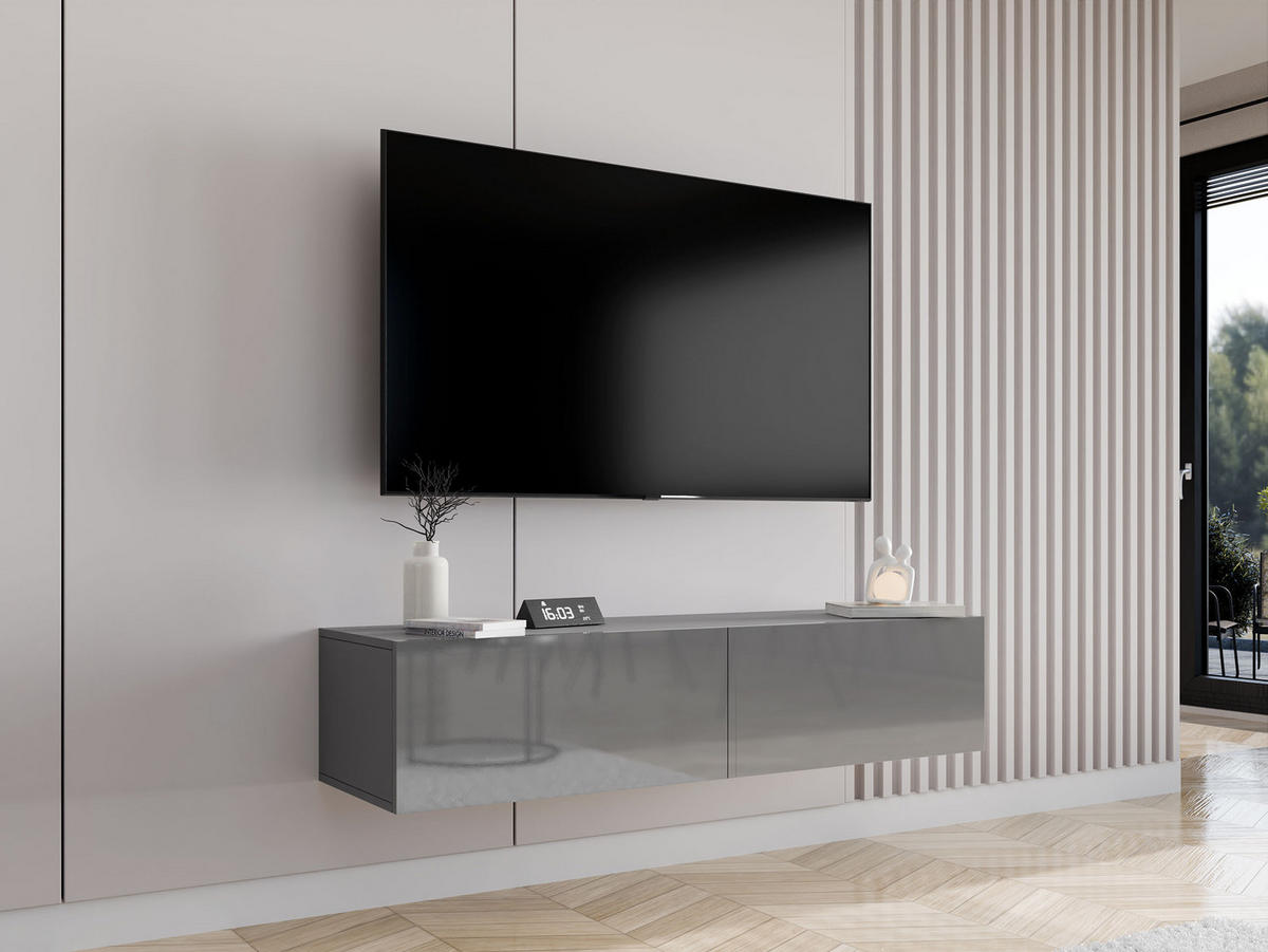 TV-LOWBOARD Vigo 140 - Grau, Holzwerkstoff (140/30/40cm) - MIRJAN24