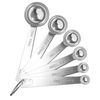 MESSLÖFFEL SET (6-tlg.) - Silberfarben, Metall (0.015L) - Intirilife