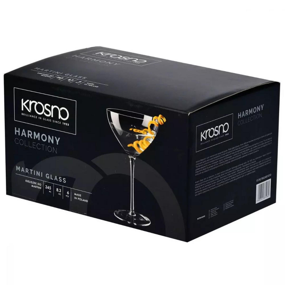 COCKTAILGLÄSER, 6er-Set, 245 ml - Transparent, Glas (0.34L) - Krosno Glass