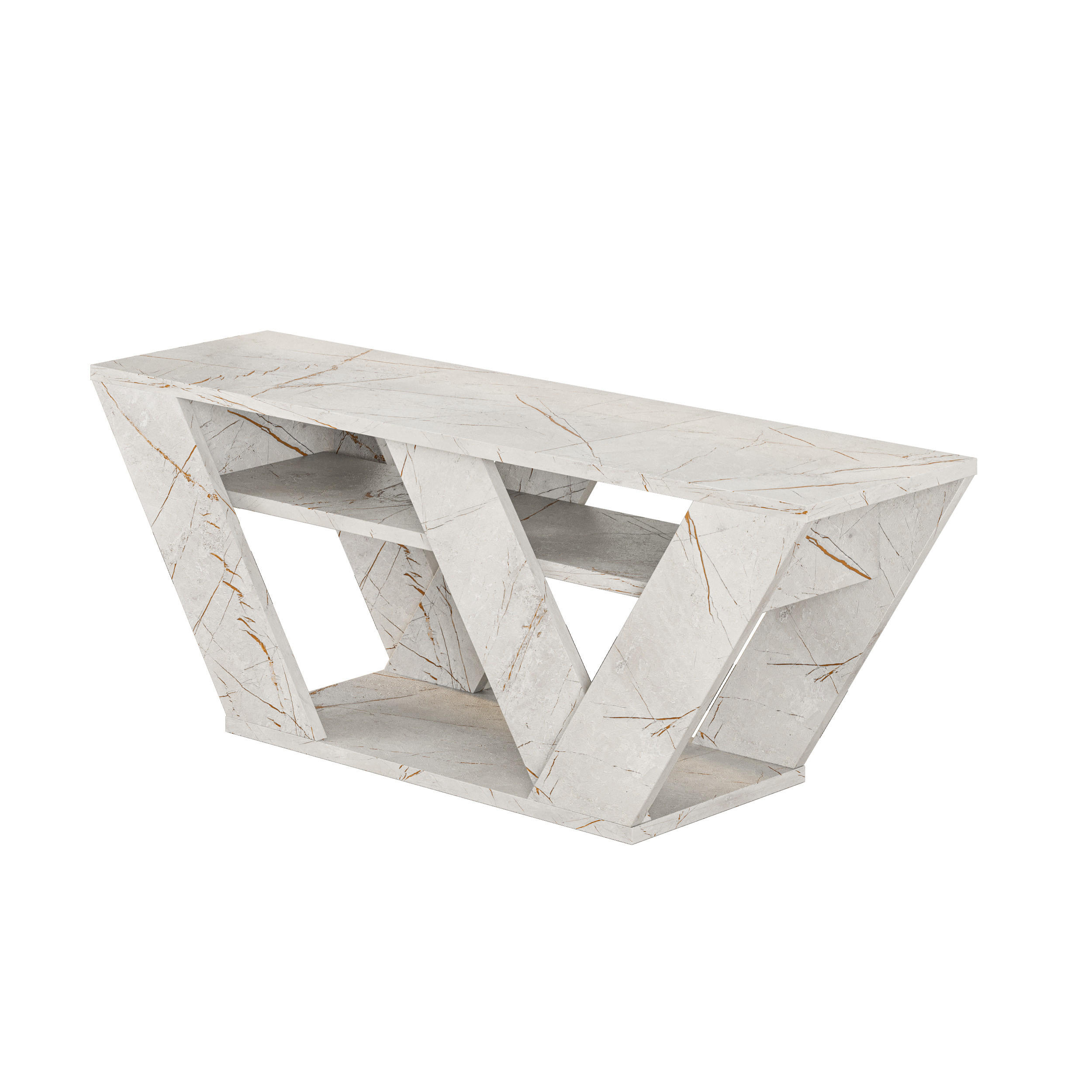 Decortie Lowboard Gold 110.5x40x30 cm