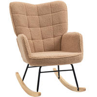 HOUPACÍ křeslo 98/71/101 cm s vysokým opěradlem, područkami a polyesterovým čalouněním, Hnědá - hnědá, textil (98/101/71cm) - Redom