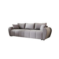 SOFA MOLISA mit Schlaffunktion ITAKA 50 mit Stauraum - Hellgrau, Textil (86/82/246cm) - Bedante