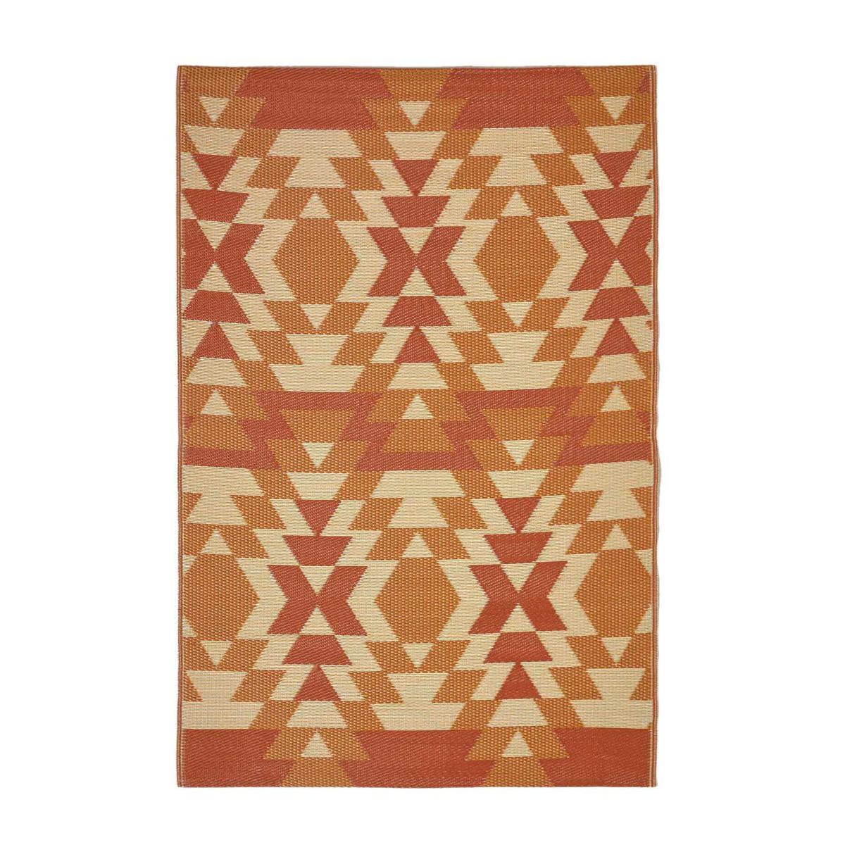 OUTDOORTEPPICH Anya mit Ethno-Muster 150/240 cm - Orange, Kunststoff (150/240cm) - Homescapes