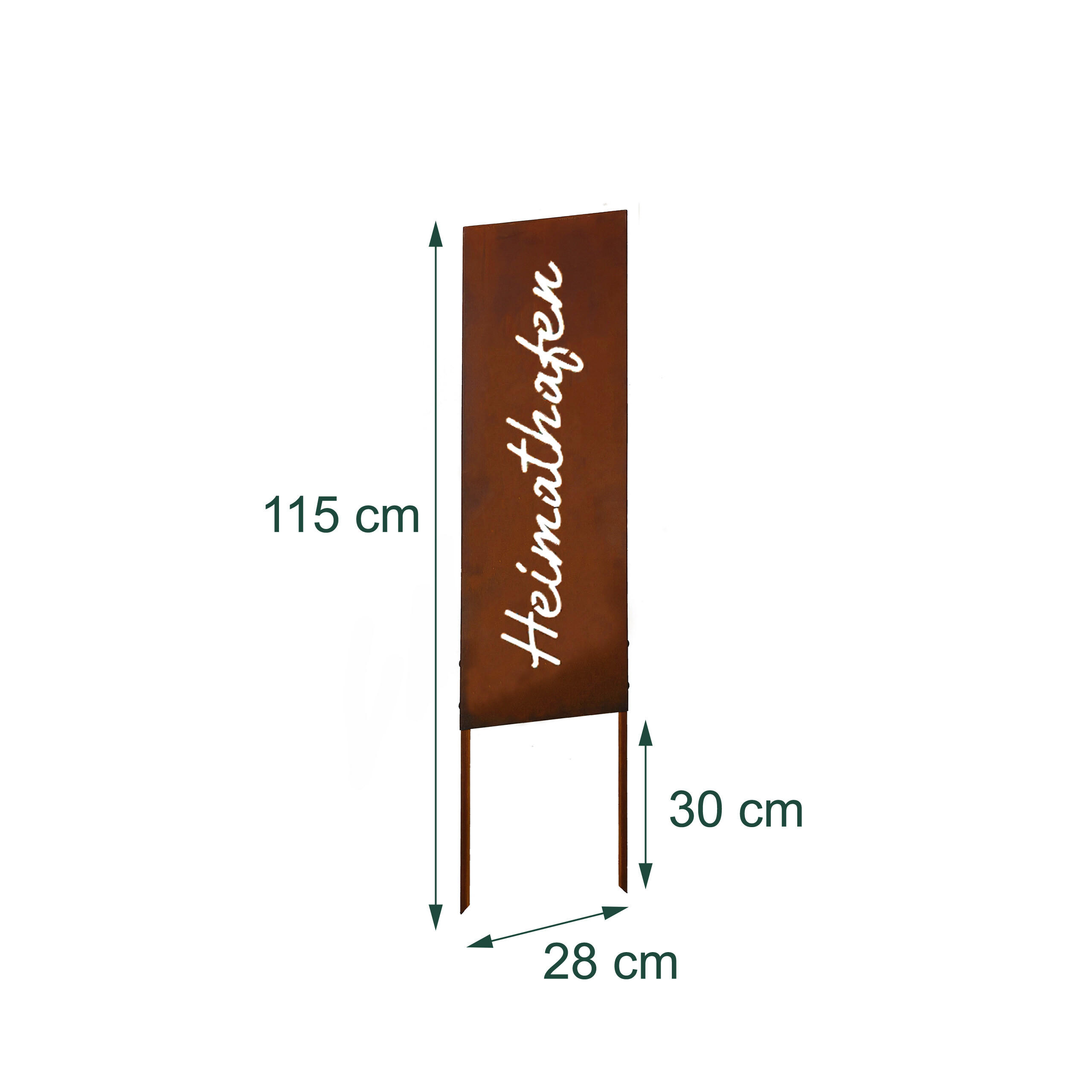 Thumbnail - Relaxdays Edelrost-Gartendeko, Braun, Metall, 1.5 cm, Gartenzubehör, Gartendeko