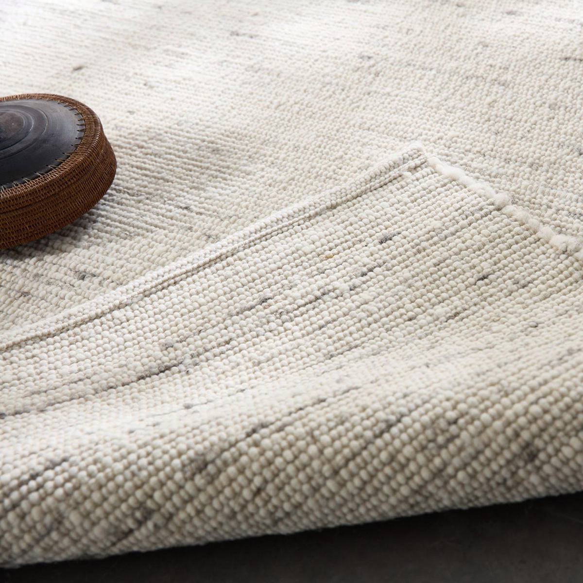 HANDWEBTEPPICH Anden 140x200 cm - Hellgrau, Textil (140/200cm) - Rug and Roll