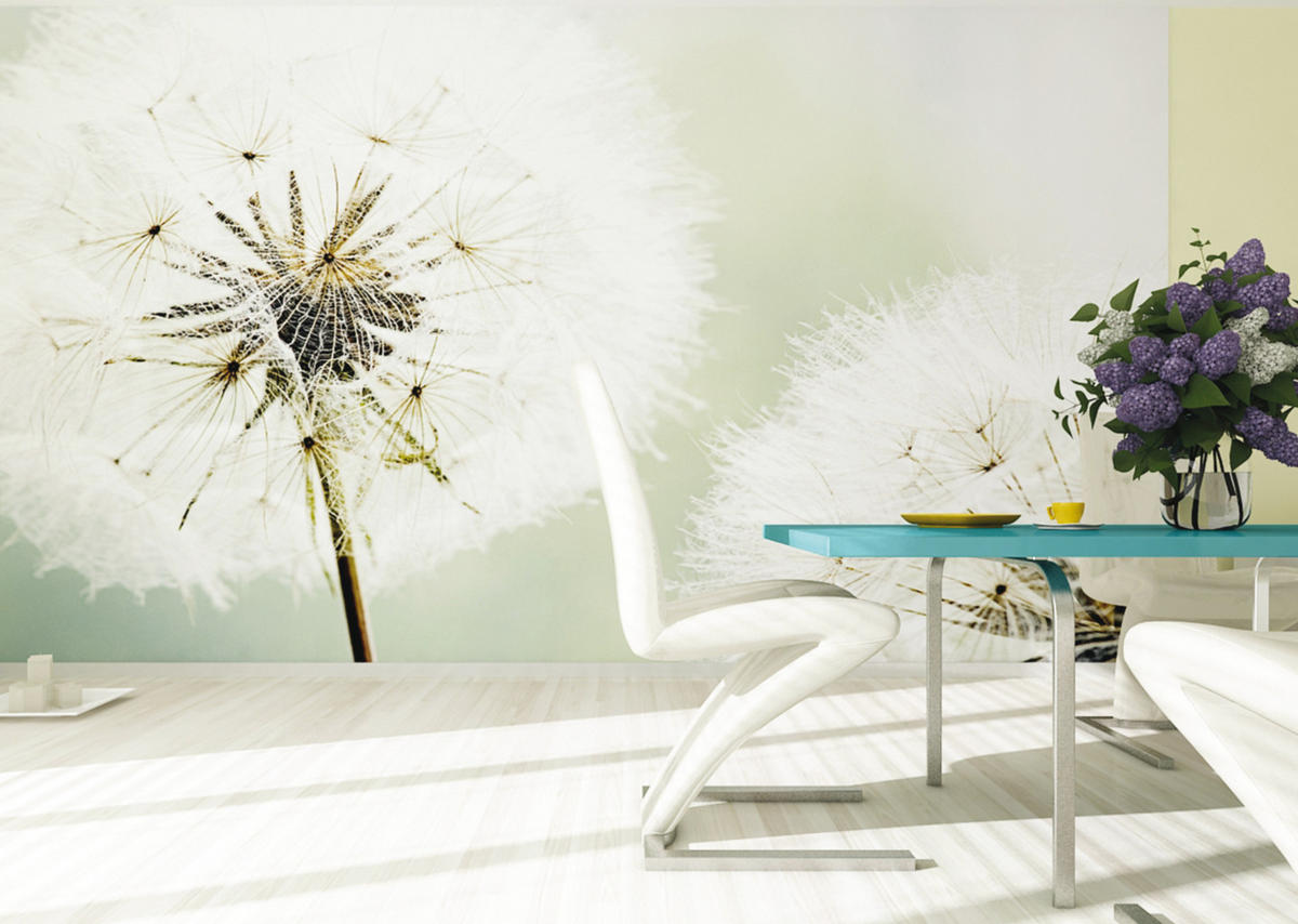 FOTOTAPETE Blumen 375 x 270 cm - Weiß, Papier (375/270cm) - Sanders & Sanders