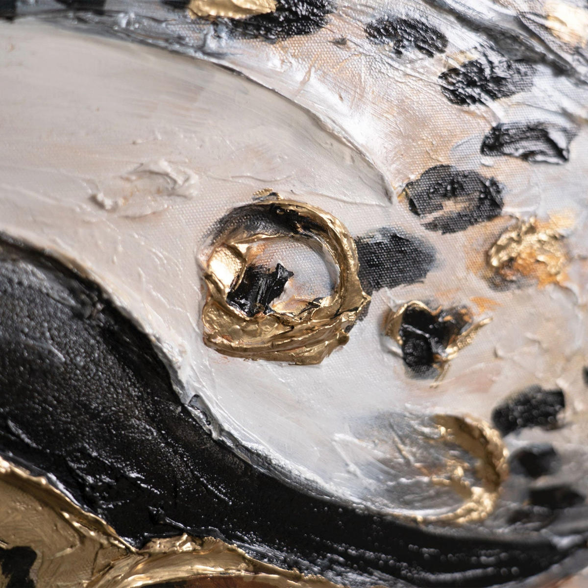 GEMÄLDE Wilde Energie II Schattenfugenrahmen Schwarz 200x100 cm - Schwarz, Holz (200/100cm) - YS-art gallery