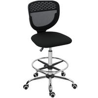 BÜROSTUHL, höhenverstellbarer Sitz 68–88 cm, gepolstert, 59/59/106–126 cm, schwarz - Schwarz, Kunststoff (59/126/59cm) - Redom