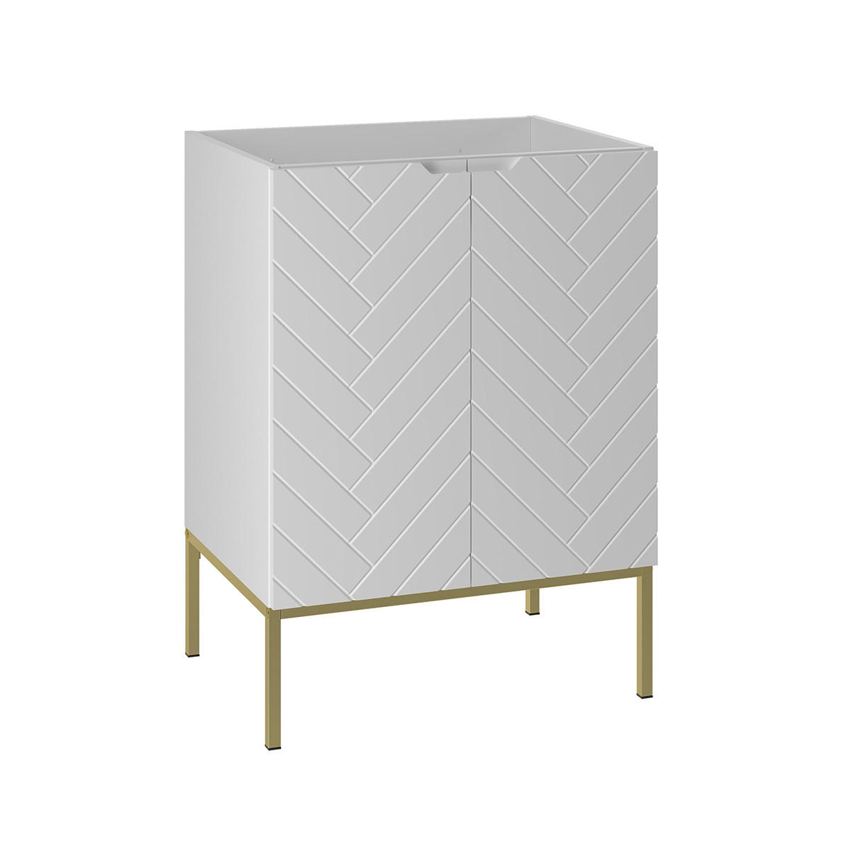 WASCHTISCHUNTERSCHRANK 60cm Daria Weiß - Weiß, Holzwerkstoff (60/82/45.8cm) - Petits-meubles