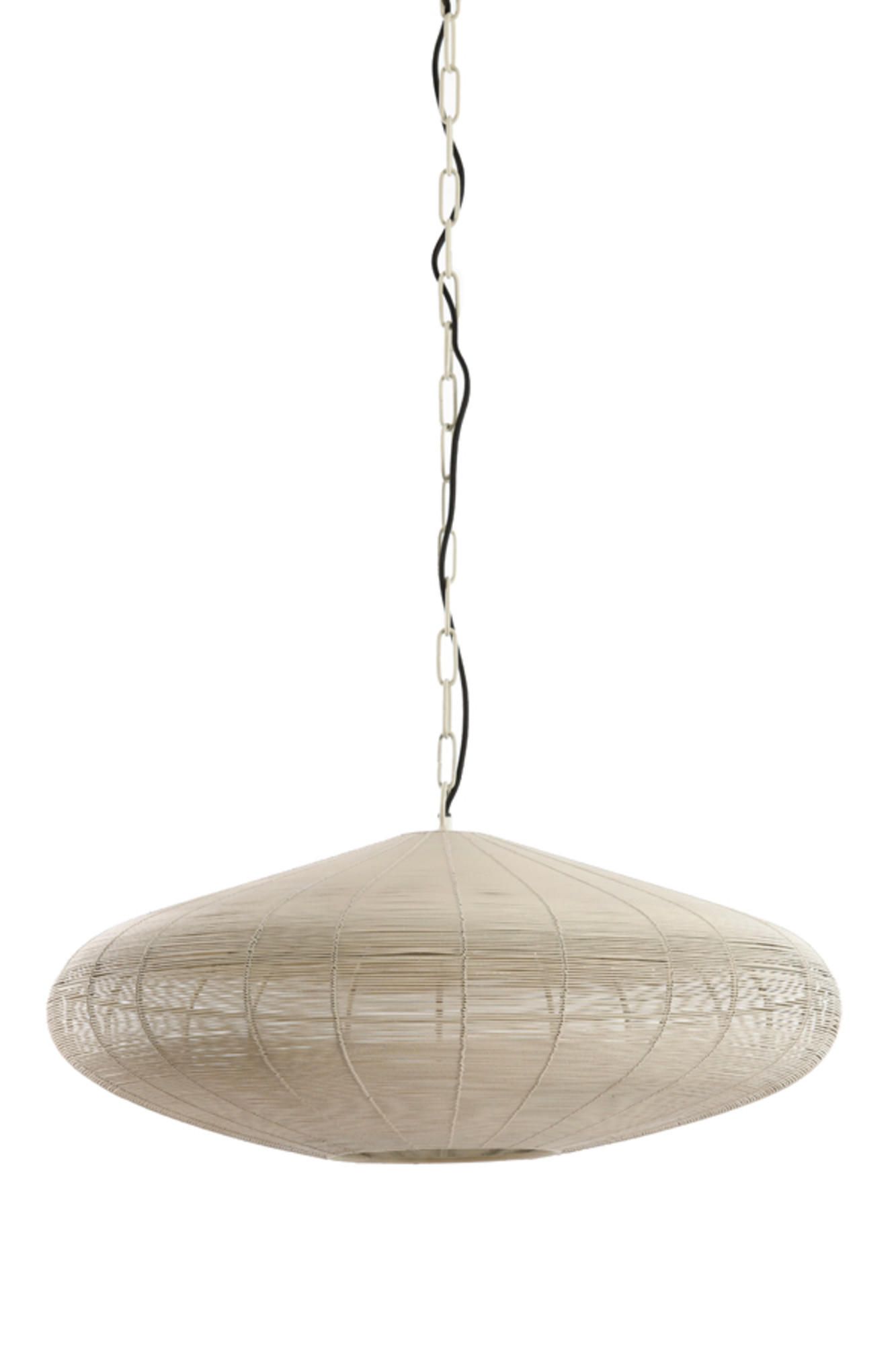 HÄNGELAMPE Bahoto Weiß Ø60/23 cm - Weiß, Metall (60/60/23cm) - Light & Living