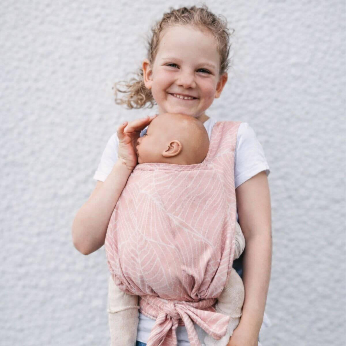 PUPPENZUBEHÖR Puppentrage - Rosa, Textil (25/0.1/35cm) - Hoppediz