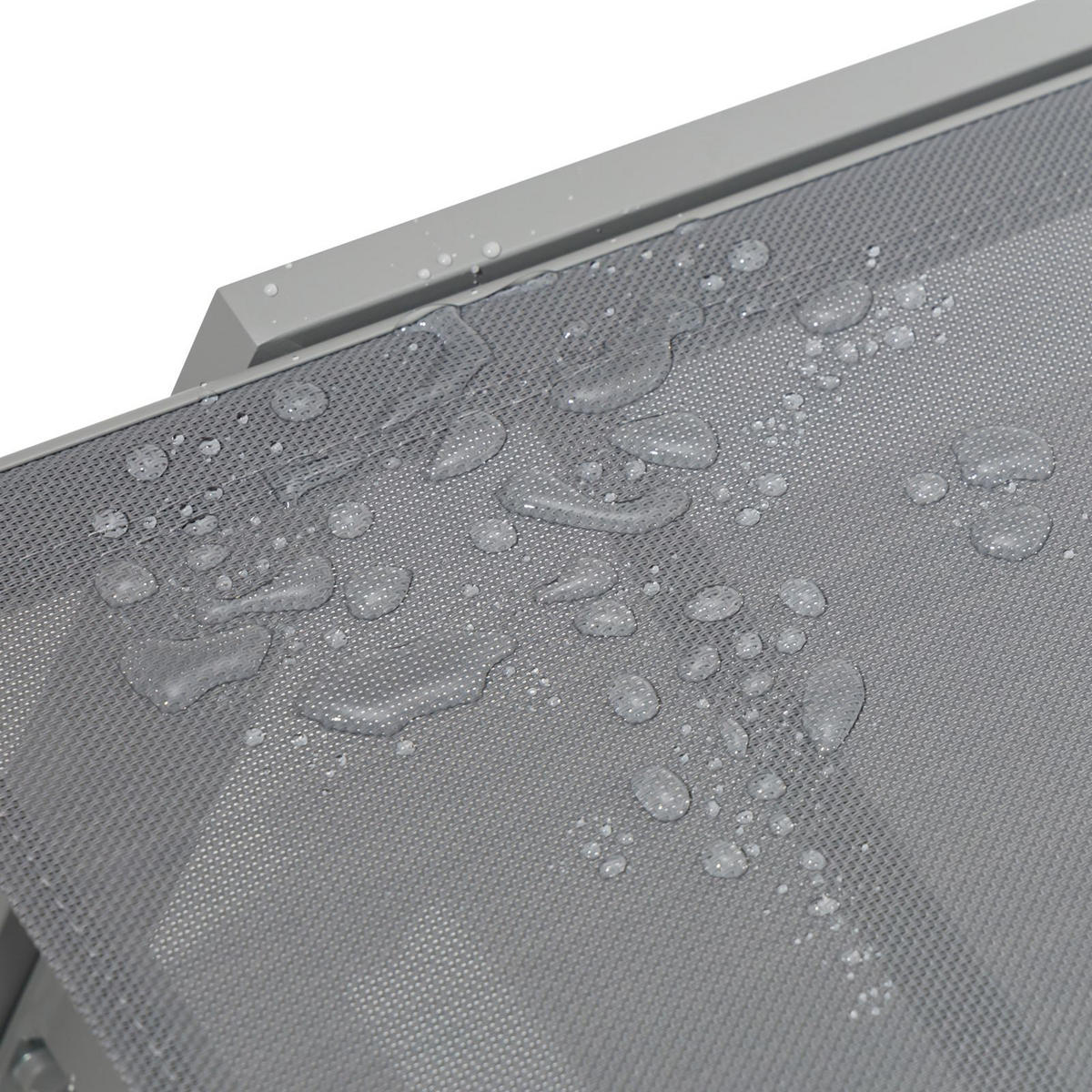 GARTENLIEGE ESPIRITU grau - Grau, Textil/Metall (192/31/55cm) - IDIMEX