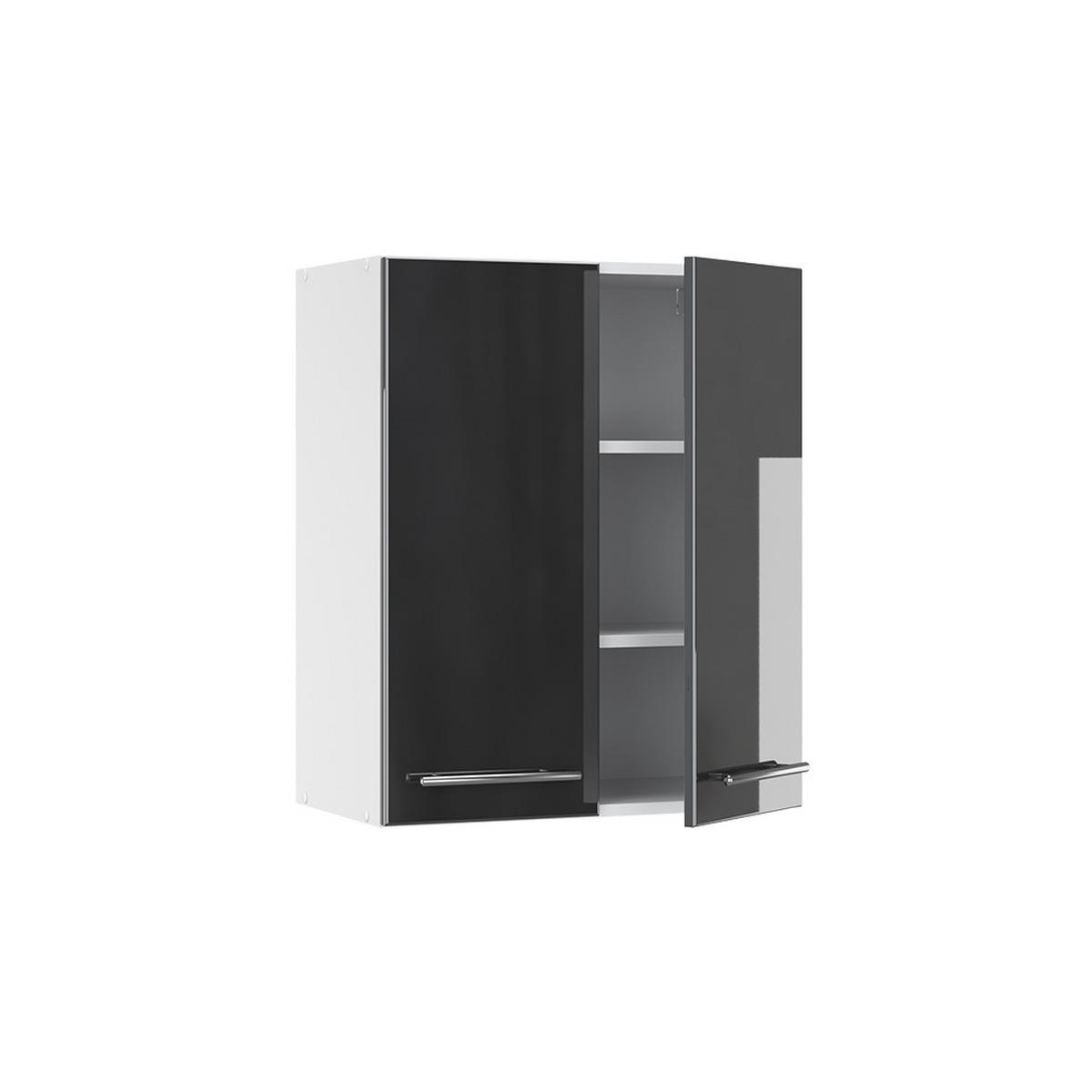 HÄNGESCHRANK Fame-Line Anthrazit Hochglanz 60 cm - Anthrazit/Weiß, Holzwerkstoff (60/72/34.1cm) - Vicco