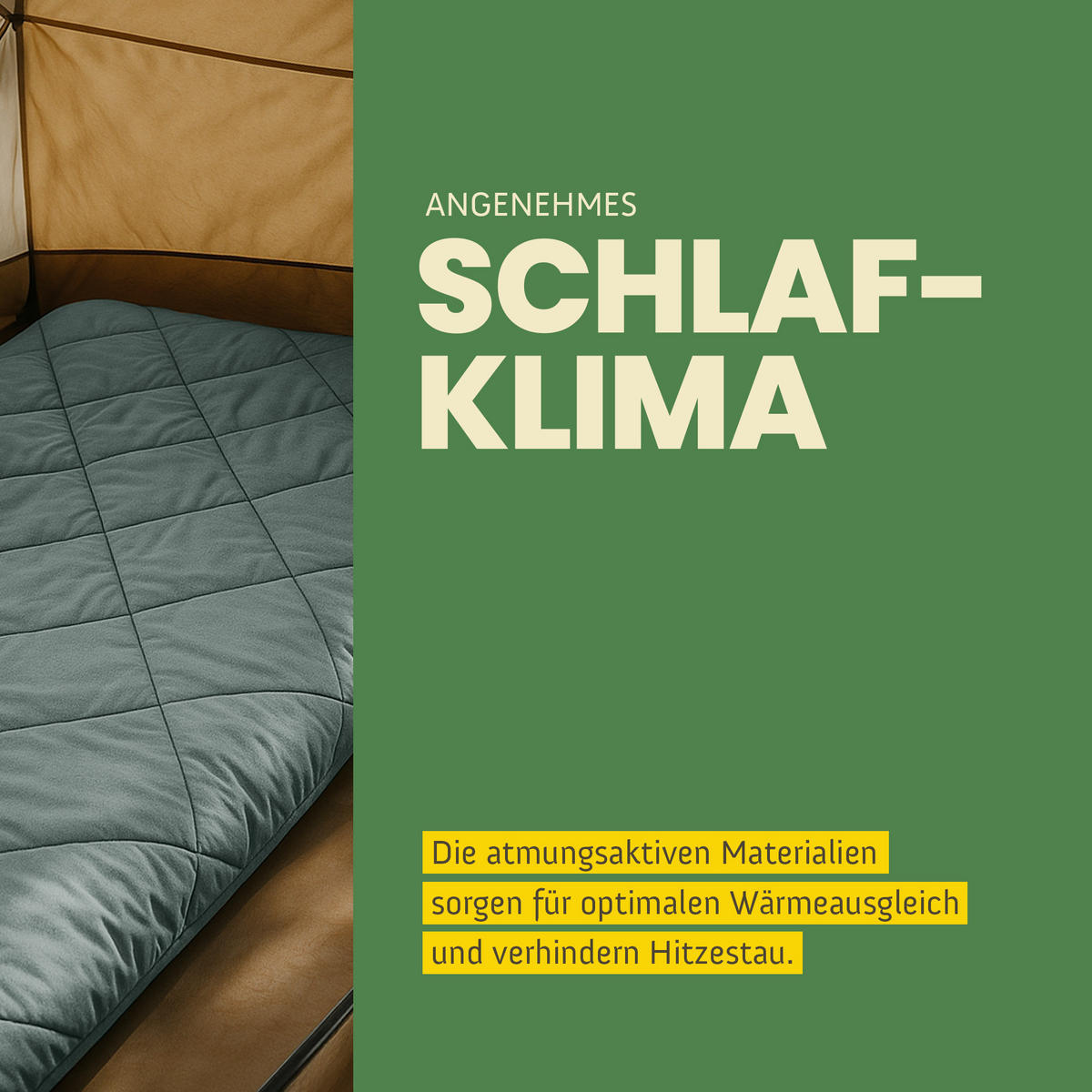 SOMMERBETT für Reisen 2-teilig 135x200/40x80 cm Salbei - Salbeigrün, Textil (135/200cm) - Bestlivings