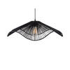 HANGELAMPE Sombra 62/62/19 cm - Schwarz, Naturmaterialien (62/62/19cm) - Leitmotiv
