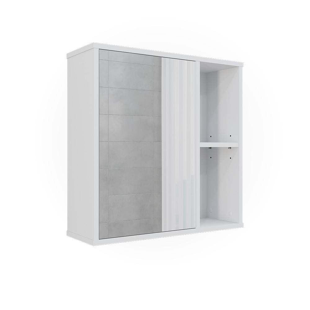 BADRUMSSPEGELSKÅP Leano Vit 60x60 cm 60/60/20 cm