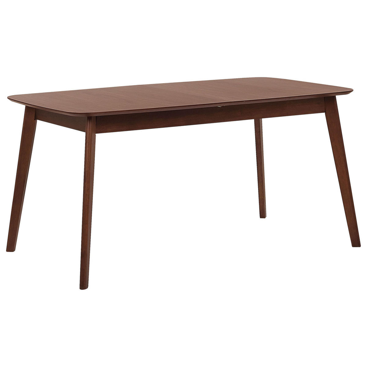 JÍDELNÍ STŮL 120-150/75/75 cm Tmavě hnědý Obdélníkový Madox - tmavě hnědá, kompozitní dřevo (120/75/75cm) - Beliani