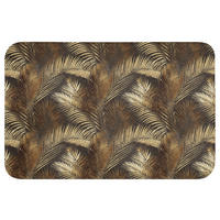 WC PŘEDLOŽKA Tropical - Listy - zlaté 60x40 cm - zlatá, textil/plast (60/1cm) - OnlyWow